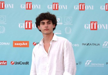 GIFFONI VALLE PIANA - 20 Temmuz 2024: Francesco Petit Giffoni Film Festivali 2024 - 20 Temmuz 2024 Giffoni Valle Piana, İtalya.