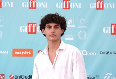 GIFFONI VALLE PIANA - 20 Temmuz 2024: Francesco Petit Giffoni Film Festivali 2024 - 20 Temmuz 2024 Giffoni Valle Piana, İtalya.