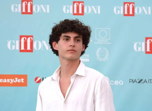 stock image GIFFONI VALLE PIANA,ITALY - July 20,2024 : Francesco Petit at Giffoni Film Festival 2024 - on July 20, 2024 in Giffoni Valle Piana, Italy.