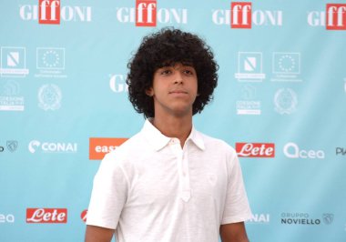 GIFFONI VALLE PIANA,ITALY - July 20,2024 : Robel Tesfamichael at Giffoni Film Festival 2024 - on July 20, 2024 in Giffoni Valle Piana, Italy. clipart