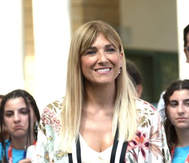 GIFFONI VALLE PIANA - 21 Temmuz 2024: Veronica Baldaccini Giffoni Film Festivali 2024 - 21 Temmuz 2024 Giffoni Valle Piana, İtalya.