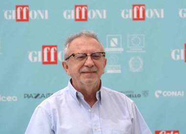 GiFFONI VALLE PIANA - 22 Temmuz 2024: Giovanni Moro Giffoni Film Festivali 2024 - 22 Temmuz 2024 Giffoni Valle Piana, İtalya.