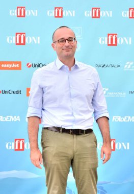 GIFFONI VALLE PİANA - 22 Temmuz 2024: Marco Marinuzzi Giffoni Film Festivali 2024 - 22 Temmuz 2024 Giffoni Valle Piana, İtalya.