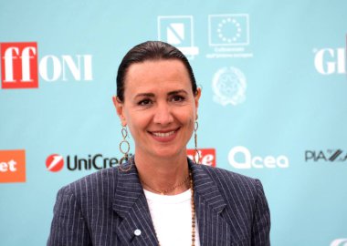 GiFFONI VALİNA PİANA - 22 Temmuz 2024: Annalisa Sara Doris Giffoni Film Festivali 2024 - 22 Temmuz 2024 Giffoni Valle Piana, İtalya.