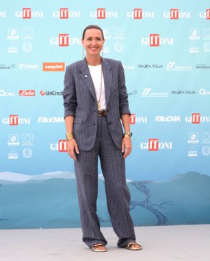 GiFFONI VALİNA PİANA - 22 Temmuz 2024: Annalisa Sara Doris Giffoni Film Festivali 2024 - 22 Temmuz 2024 Giffoni Valle Piana, İtalya.