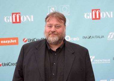 GIFFONI VALLE PIANA - 22 Temmuz 2024: Stefano Fresi Giffoni Film Festivali 2024 - 22 Temmuz 2024 Giffoni Valle Piana, İtalya.