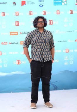 GIFFONI VALLE PIANA - 22 Temmuz 2024: Ackshaj Anand Giffoni Film Festivali 2024 - 22 Temmuz 2024 tarihinde Giffoni Valle Piana, İtalya.