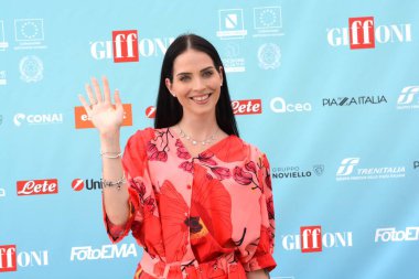 GiFFONI VALONI PİANA - 23 Temmuz 2024: Sara Di Sturco Giffoni Film Festivali 2024 - 23 Temmuz 2024 Giffoni Valle Piana, İtalya.