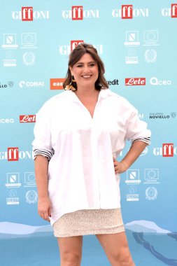 GiFFONI VALONI PİANA - 23 Temmuz 2024: Michela Giraud Giffoni Film Festivali 2024 - 23 Temmuz 2024 Giffoni Valle Piana, İtalya.