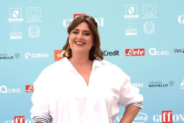 GiFFONI VALONI PİANA - 23 Temmuz 2024: Michela Giraud Giffoni Film Festivali 2024 - 23 Temmuz 2024 Giffoni Valle Piana, İtalya.