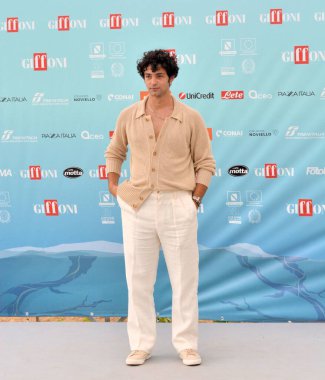 GIFFONI VALLE PIANA,ITALY - July 24,2024 : Massimiliano Caiazzo at Giffoni Film Festival 2024 - on July 24, 2024 in Giffoni Valle Piana, Italy. clipart