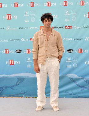 GIFFONI VALLE PIANA,ITALY - July 24,2024 : Massimiliano Caiazzo at Giffoni Film Festival 2024 - on July 24, 2024 in Giffoni Valle Piana, Italy. clipart