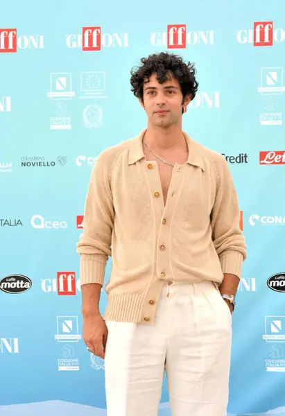 stock image GIFFONI VALLE PIANA,ITALY - July 24,2024 : Massimiliano Caiazzo at Giffoni Film Festival 2024 - on July 24, 2024 in Giffoni Valle Piana, Italy.