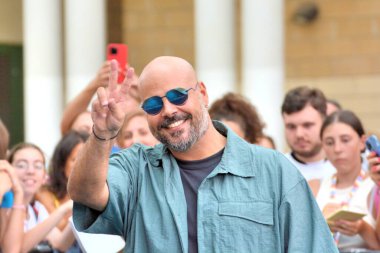 GiFFONI VALLE PIANA - 24 Temmuz 2024: Marco D 'Amore Giffoni Film Festivali 2024 - 24 Temmuz 2024 Giffoni Valle Piana, İtalya.