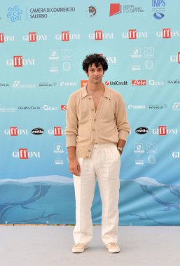 GIFFONI VALLE PIANA,ITALY - July 24,2024 : Massimiliano Caiazzo at Giffoni Film Festival 2024 - on July 24, 2024 in Giffoni Valle Piana, Italy. clipart