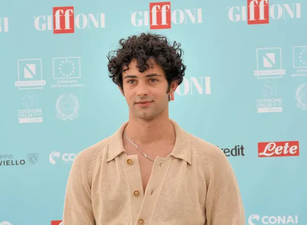 stock image GIFFONI VALLE PIANA,ITALY - July 24,2024 : Massimiliano Caiazzo at Giffoni Film Festival 2024 - on July 24, 2024 in Giffoni Valle Piana, Italy.