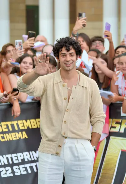 stock image GIFFONI VALLE PIANA,ITALY - July 24,2024 : Massimiliano Caiazzo at Giffoni Film Festival 2024 - on July 24, 2024 in Giffoni Valle Piana, Italy.