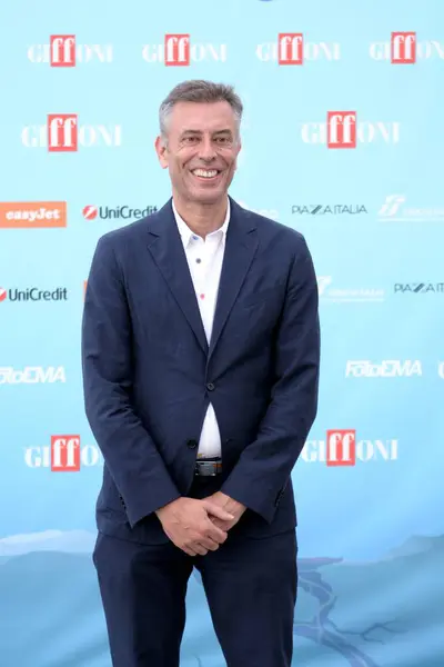 stock image GIFFONI VALLE PIANA,ITALY - July 24,2024 : Ivan Cotroneo at Giffoni Film Festival 2024 - on July 24, 2024 in Giffoni Valle Piana, Italy.