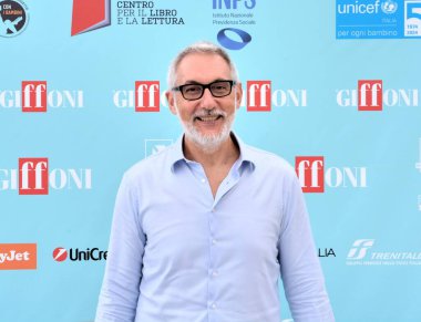 GiFFONI VALLE PİANA - 24 Temmuz 2024: Andrea Zorzi Giffoni Film Festivali 2024 - 24 Temmuz 2024 Giffoni Valle Piana, İtalya.