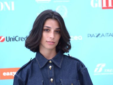 GIFFONI VALLE PIANA - 25 Temmuz 2024: Giffoni Film Festivali 'nde Lea Gavino - 25 Temmuz 2024 Giffoni Valle Piana, İtalya.