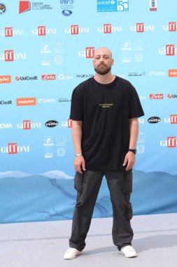 GIFFONI VALLE PIANA - 25 Temmuz 2024: Dario De Rosa namı diğer Signor D - 25 Temmuz 2024 'te Giffoni Film Festivali' nde Giffoni Valle Piana, İtalya.