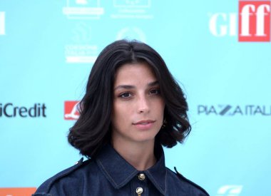 GIFFONI VALLE PIANA - 25 Temmuz 2024: Giffoni Film Festivali 'nde Lea Gavino - 25 Temmuz 2024 Giffoni Valle Piana, İtalya.
