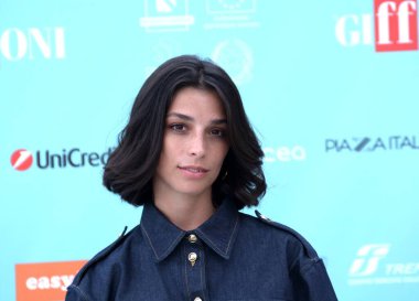 GIFFONI VALLE PIANA - 25 Temmuz 2024: Giffoni Film Festivali 'nde Lea Gavino - 25 Temmuz 2024 Giffoni Valle Piana, İtalya.
