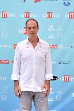 GIFFONI VALLE PIANA - 25 Temmuz 2024: Maurizio Compagnoni Giffoni Film Festivali 2024 - 25 Temmuz 2024 tarihinde Giffoni Valle Piana, İtalya.