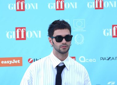 GIFFONI VALLE PIANA - 25 Temmuz 2024: Alessio Mininni aka Maninni 2024 Giffoni Film Festivali 'nde - 25 Temmuz 2024 Giffoni Valle Piana, İtalya.