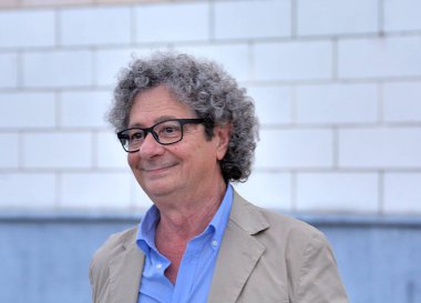 GIFFONI VALLE PIANA - 25 Temmuz 2024: Giffoni Film Festivali 'nde Riccardo Cucchi - 25 Temmuz 2024 Giffoni Valle Piana, İtalya.