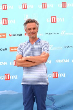 GIFFONI VALLE PIANA - 25 Temmuz 2024: Stefano Pesce Giffoni Film Festivali 2024 - 25 Temmuz 2024 tarihinde Giffoni Valle Piana, İtalya.