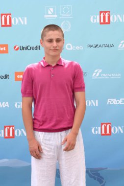 GIFFONI VALLE PIANA - 25 Temmuz 2024: Zackari Delmas Giffoni Film Festivali 2024 - 25 Temmuz 2024 Giffoni Valle Piana, İtalya.