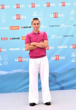 GIFFONI VALLE PIANA - 25 Temmuz 2024: Zackari Delmas Giffoni Film Festivali 2024 - 25 Temmuz 2024 Giffoni Valle Piana, İtalya.