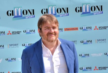 GIFFONI VALLE PIANA - 25 Temmuz 2024: Marco Bisacchi Giffoni Film Festivali 2024 - 25 Temmuz 2024 Giffoni Valle Piana, İtalya.