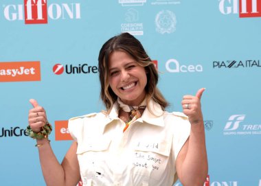 GIFFONI VALLE PİANA - 26 Temmuz 2024: Giffoni Film Festivali 2024 Jacqueline Luna Di Giacomo - 26 Temmuz 2024 Giffoni Valle Piana, İtalya.