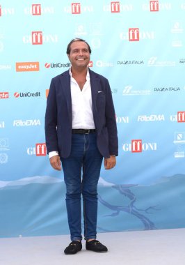 GIFFONI VALLE PIANA,ITALY - July 26,2024 : Mario Esposito at Giffoni Film Festival 2024 - on July 26, 2024 in Giffoni Valle Piana, Italy. clipart