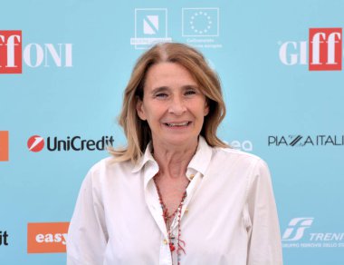 GiFFONI VALLE PIANA - 26 Temmuz 2024: Monica Rametta Giffoni Film Festivali 2024 - 26 Temmuz 2024 Giffoni Valle Piana, İtalya.