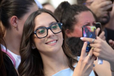 GiFFONI VALLE PİANA - 26 Temmuz 2024: Giffoni Film Festivali 'nde Aurora Leone - 26 Temmuz 2024 Giffoni Valle Piana, İtalya.