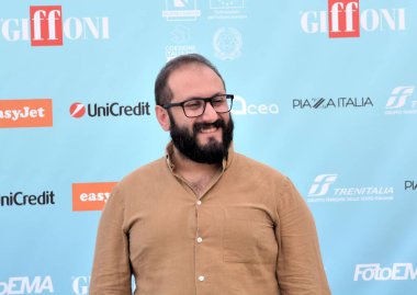 GIFFONI VALLE PIANA - 26 Temmuz 2024: Giffoni Film Festivali 2024 Fabio Balsamo - 26 Temmuz 2024 Giffoni Valle Piana, İtalya.