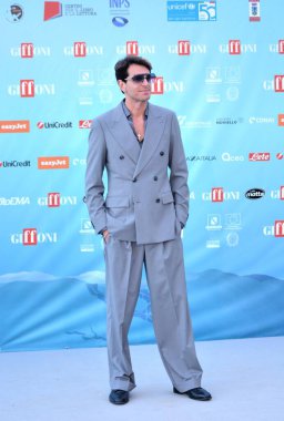 GIFFONI VALLE PIANA,ITALY - July 27,2024 : Giampaolo Morelli at Giffoni Film Festival 2024 - on July 27, 2024 in Giffoni Valle Piana, Italy. clipart