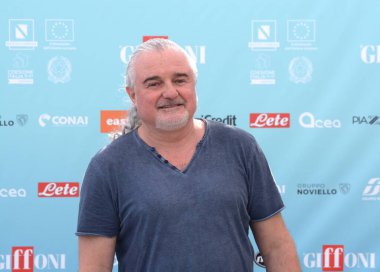 GIFFONI VALLE PIANA - 27 Temmuz 2024: Edoardo Massieri Giffoni Film Festivali 2024 - 27 Temmuz 2024 Giffoni Valle Piana, İtalya.