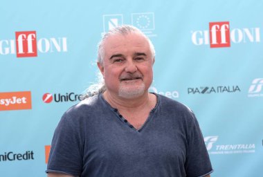 GIFFONI VALLE PIANA - 27 Temmuz 2024: Edoardo Massieri Giffoni Film Festivali 2024 - 27 Temmuz 2024 Giffoni Valle Piana, İtalya.