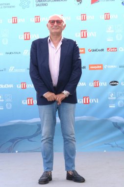 GIFFONI VALLE PIANA,ITALY - July 27,2024 : Mario Morcone at Giffoni Film Festival 2024 - on July 27, 2024 in Giffoni Valle Piana, Italy. clipart