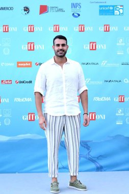 GIFFONI VALLE PIANA - 25 Temmuz 2024: Davide Nanni Giffoni Film Festivali 2024 - 25 Temmuz 2024 Giffoni Valle Piana, İtalya.