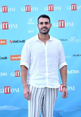 GIFFONI VALLE PIANA - 25 Temmuz 2024: Davide Nanni Giffoni Film Festivali 2024 - 25 Temmuz 2024 Giffoni Valle Piana, İtalya.