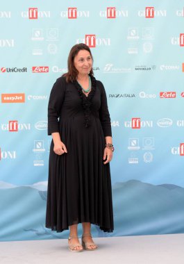 GIFFONI VALLE PIANA,ITALY - July 22,2024 : Rosaria Giannella at Giffoni Film Festival 2024 - on July 22, 2024 in Giffoni Valle Piana, Italy. clipart