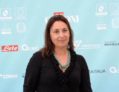 GIFFONI VALLE PIANA,ITALY - July 22,2024 : Rosaria Giannella at Giffoni Film Festival 2024 - on July 22, 2024 in Giffoni Valle Piana, Italy. clipart