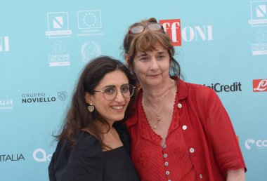 GIFFONI VALLE PIANA - 23 Temmuz 2024: Giffoni Film Festivali 'nde Soleen Yusef - 23 Temmuz 2024 Giffoni Valle Piana, İtalya.