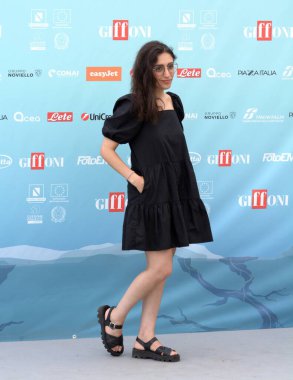 GIFFONI VALLE PIANA - 23 Temmuz 2024: Giffoni Film Festivali 'nde Soleen Yusef - 23 Temmuz 2024 Giffoni Valle Piana, İtalya.