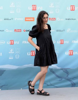 GIFFONI VALLE PIANA - 23 Temmuz 2024: Giffoni Film Festivali 'nde Soleen Yusef - 23 Temmuz 2024 Giffoni Valle Piana, İtalya.